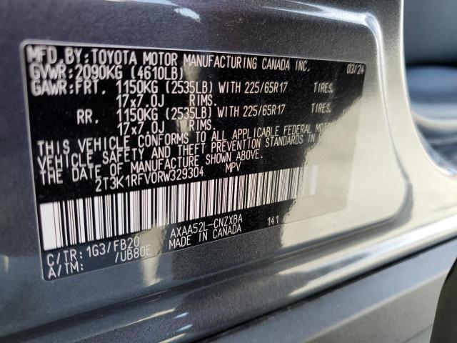 2T3K1RFV0RW329304 Toyota RAV4 LE