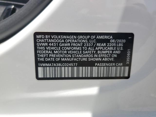 1VWMA7A38LC024577 Volkswagen 2020