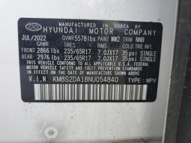 KM8S2DA18NU054840 Hyundai t-gdi gamma-ii