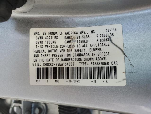 1HGCR2F78EA154655 Honda ACCORD EX