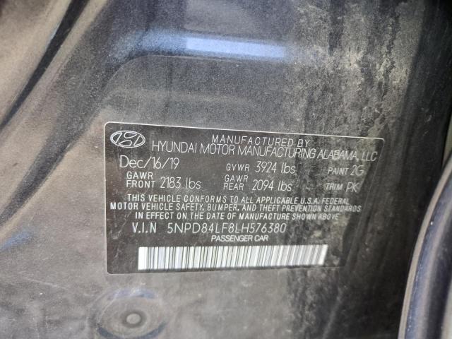 5NPD84LF8LH576380 Hyundai mpi nu