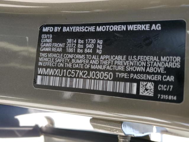 WMWXU1C57K2J03050 Mini Hardtop
