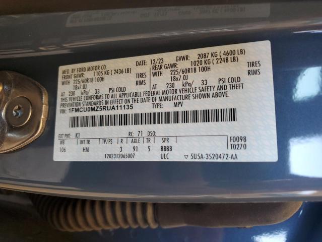 1FMCU0MZ5RUA11135 Ford dura d4 ivct atk