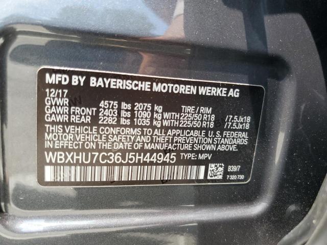 WBXHU7C36J5H44945 BMW X1 SDRIVE2