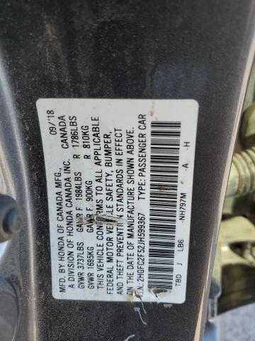 2HGFC2F52JH599367 Honda k20c2