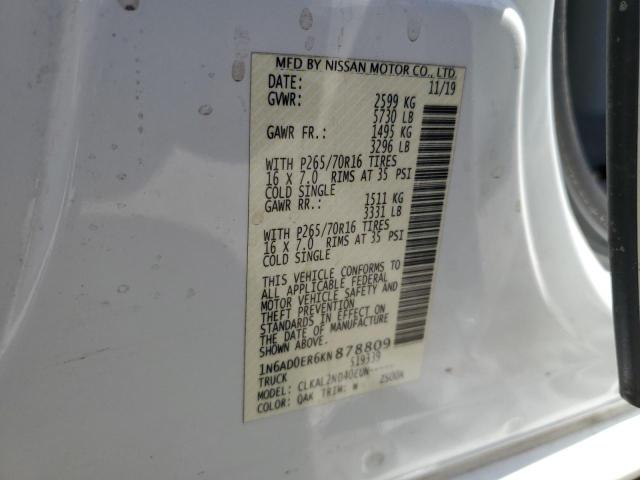 1N6AD0ER6KN878809 Nissan 2019