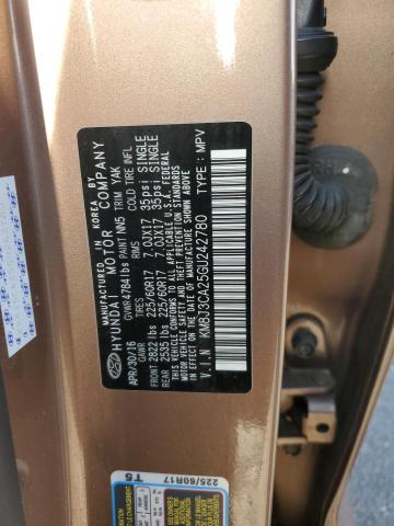 KM8J3CA25GU242780 Hyundai Tucson