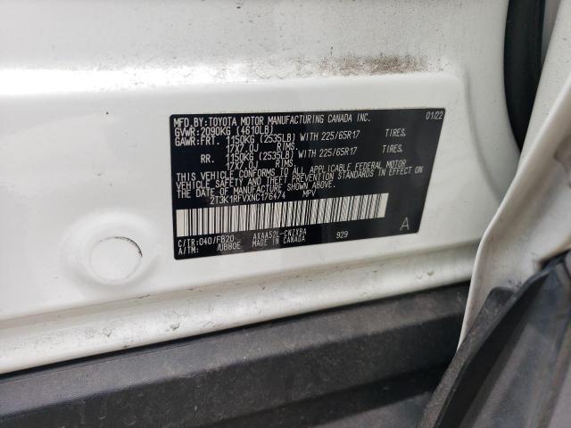 2T3K1RFVXNC176474 Toyota RAV4 LE