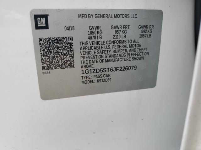 1G1ZD5ST6JF226079 Chevrolet MALIBU LT