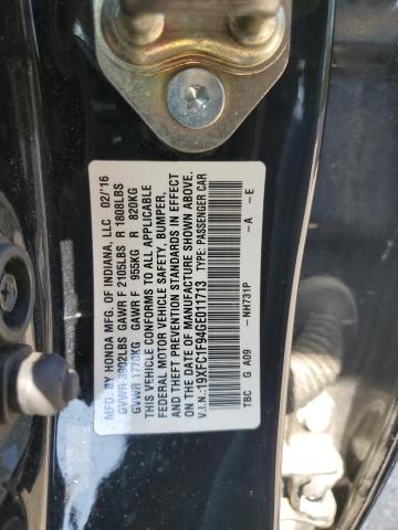 19XFC1F94GE011713 Honda CIVIC TOUR