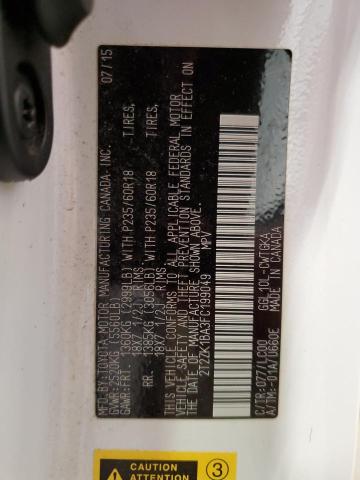 2T2ZK1BA3FC199049 Lexus 2gr-fe