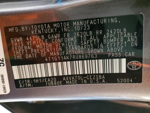 4T1G11AK7RU869763 Toyota a25a-fks