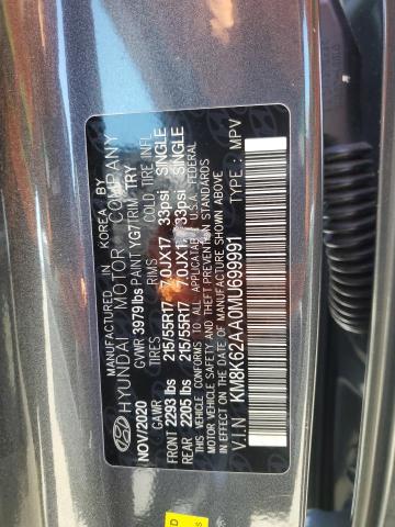 KM8K62AA0MU699991 Hyundai KONA SEL P