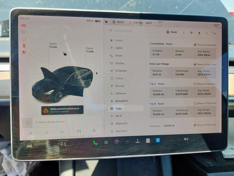 5YJ3E1EA4MF867155 Tesla MODEL 3