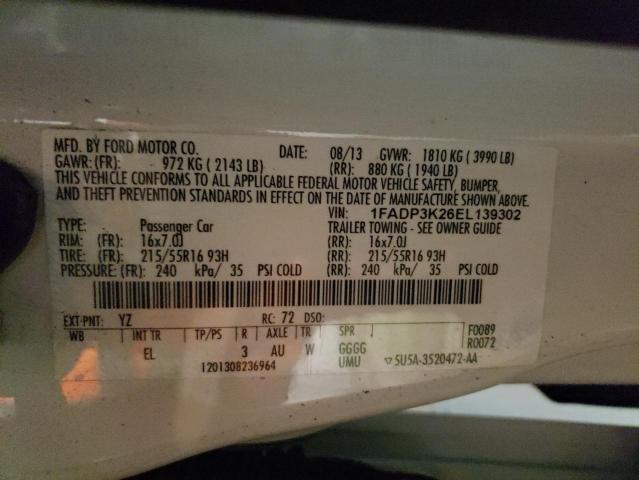 1FADP3K26EL139302 Ford 2014