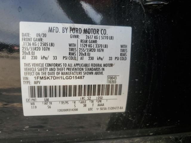 1FMSK7DH1LGD15487 Ford EXPLORER X
