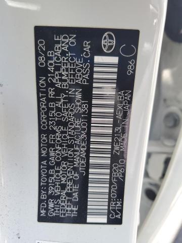 JTDEAMDE3MJ011381 Toyota COROLLA LE