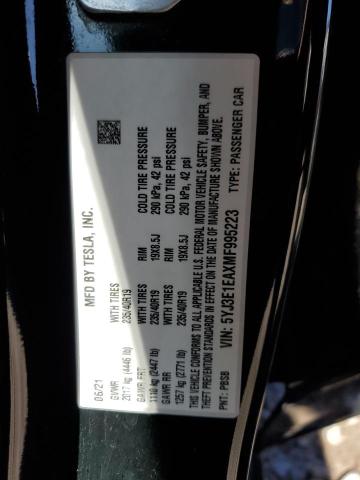 5YJ3E1EAXMF995223 Tesla MODEL 3