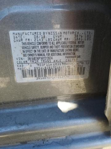 3N1AB7AP1KY213974 Nissan SENTRA S