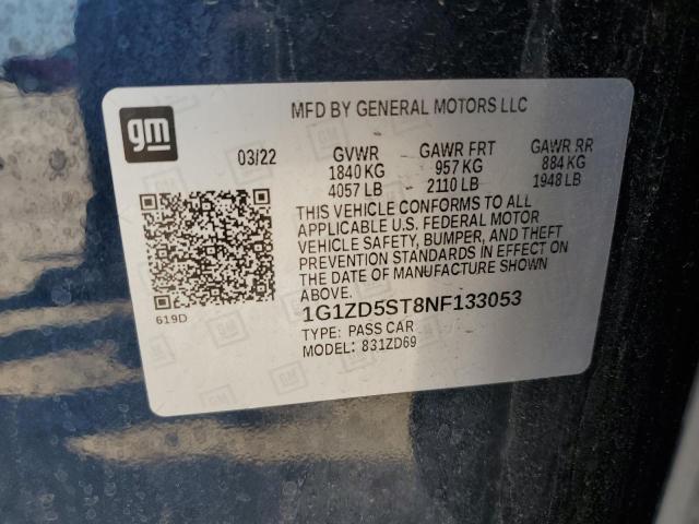 1G1ZD5ST8NF133053 Chevrolet MALIBU LT