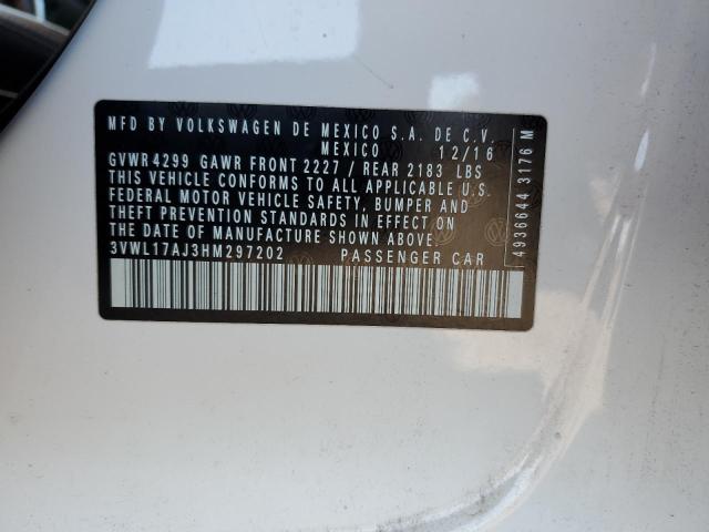 3VWL17AJ3HM297202 Volkswagen 1.8 tsi