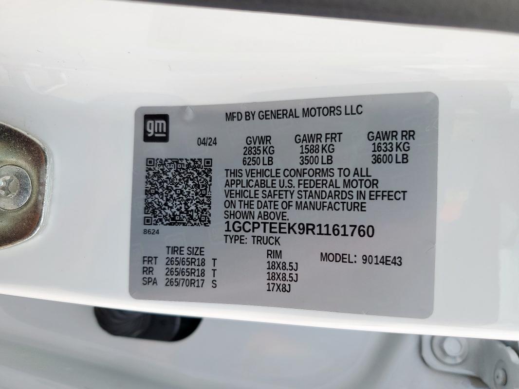 1GCPTEEK9R1161760 Chevrolet Colorado T