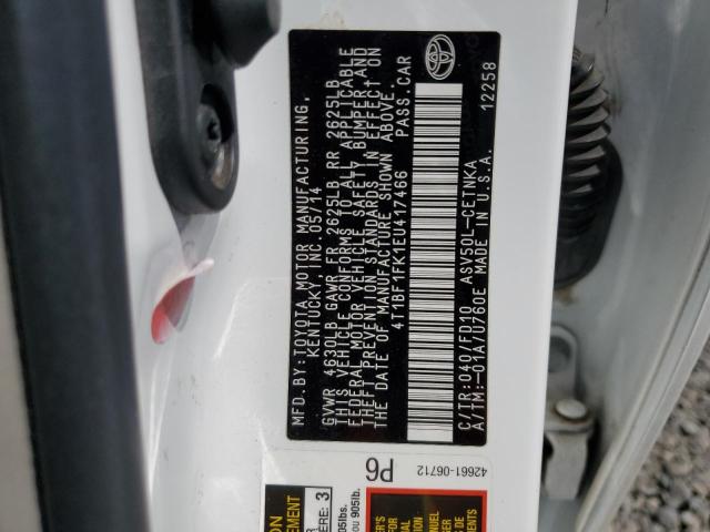 4T1BF1FK1EU417466 Toyota 2ar-fe