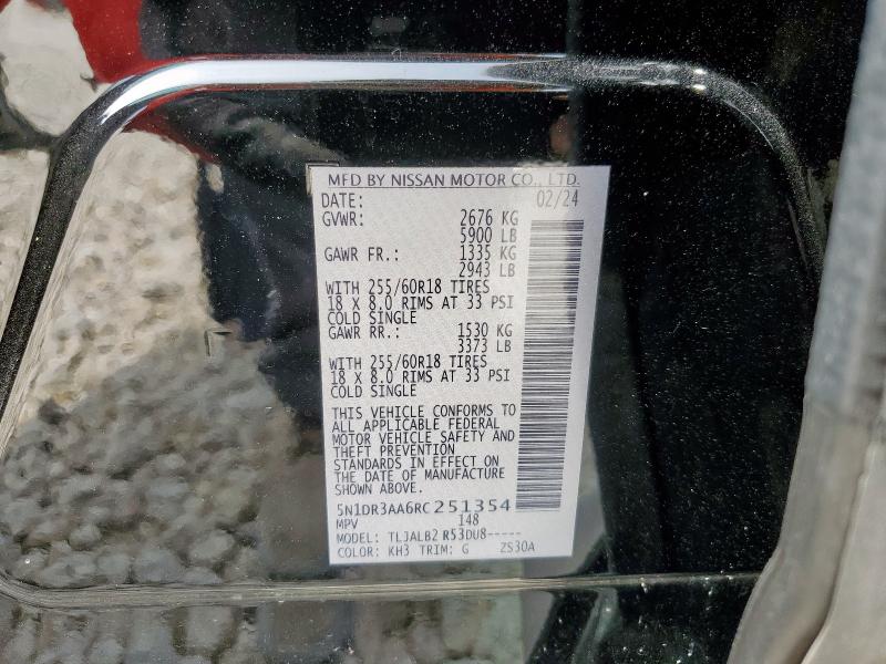 5N1DR3AA6RC251354 Nissan 2024