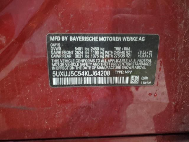 5UXUJ5C54KLJ64208 BMW X4 M40i