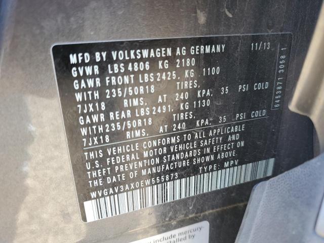WVGAV3AX0EW555873 Volkswagen 2014
