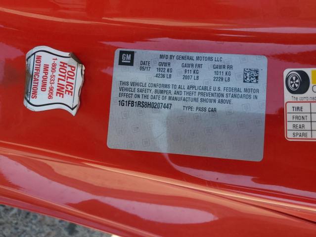 1G1FB1RS8H0207447 Chevrolet lgx - di: direct injection, vvt: variable valve timing, alum, gen 2
