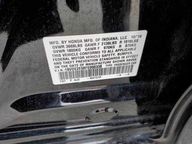 19VDE2E58FE000338 Acura k24z7