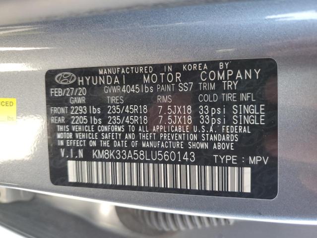 KM8K33A58LU560143 Hyundai KONA LIMIT