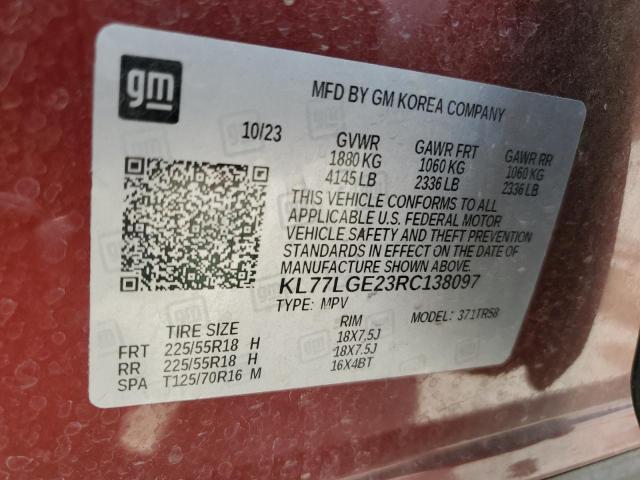 KL77LGE23RC138097 Chevrolet Trax 1rs
