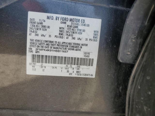 2FMPK4K91HBB11657 Ford 2.0l gtdi