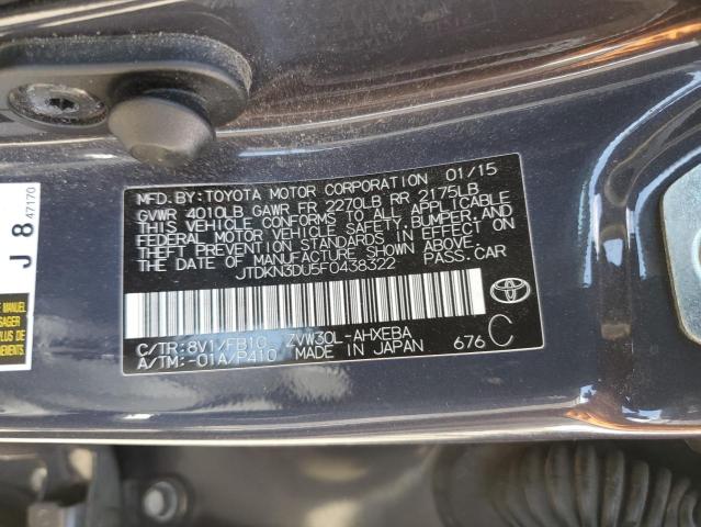 JTDKN3DU5F0438322 Toyota 2zr-fxe+3jm