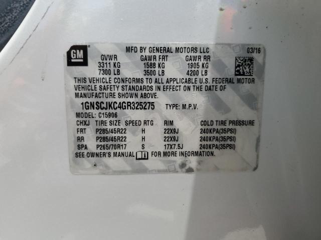 1GNSCJKC4GR325275 Chevrolet SUBURBAN C