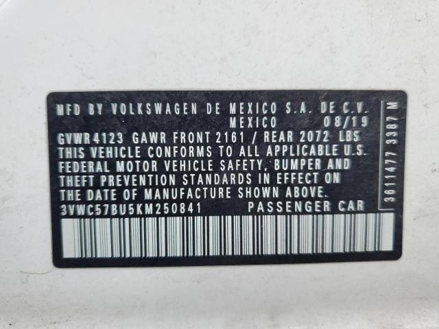 3VWC57BU5KM250841 Volkswagen 1.4 tsi