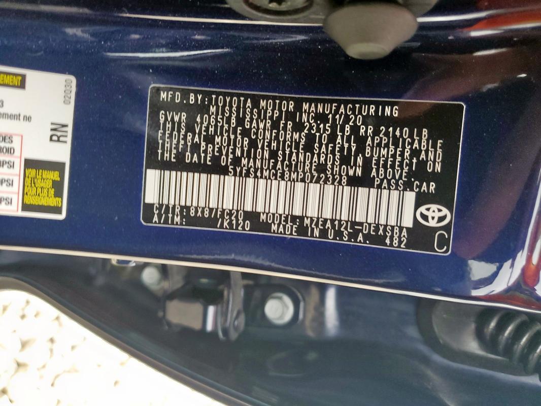 5YFS4MCE8MP072328 Toyota m20-fks