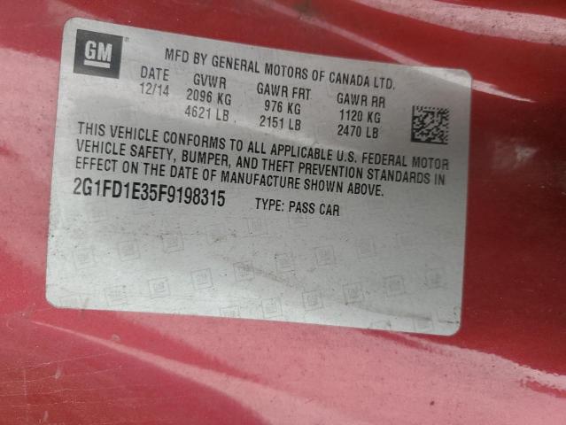 2G1FD1E35F9198315 Chevrolet lfx