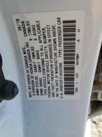 2HGFC2F71JH557046 Honda CIVIC EX