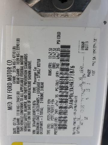 3FA6P0LUXHR171876 Ford 2.0l 4v atk hev