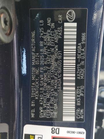 58ADA1C16RU051831 Lexus a25a-fxs, 3nm