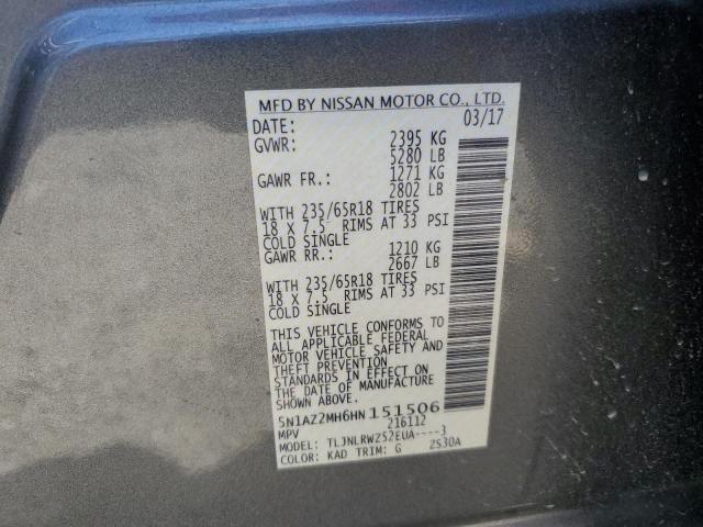 5N1AZ2MH6HN151506 Nissan Murano