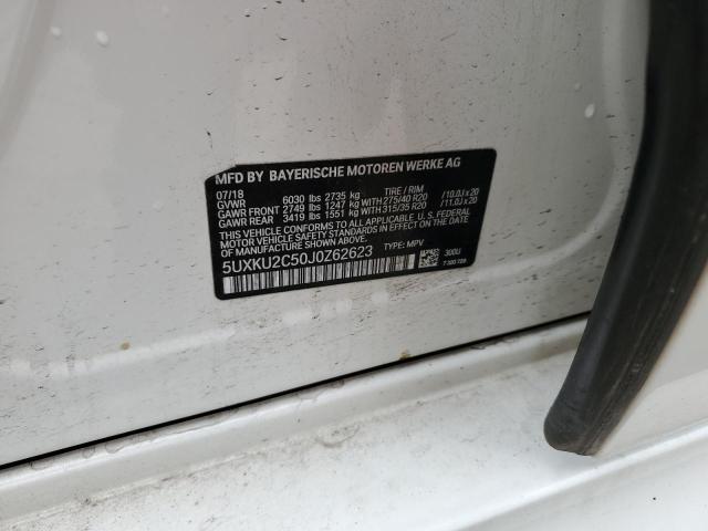 5UXKU2C50J0Z62623 BMW X6 XDRIVE3