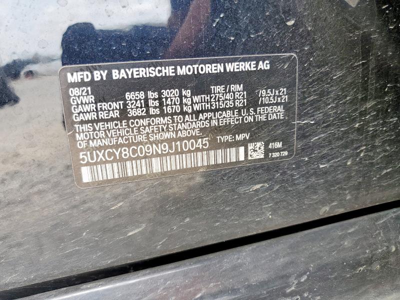 5UXCY8C09N9J10045 BMW X6 M50i