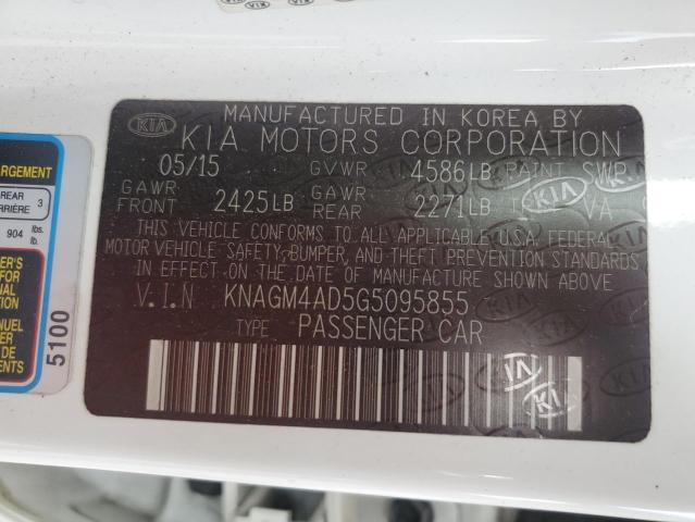 KNAGM4AD5G5095855 KIA OPTIMA HYB