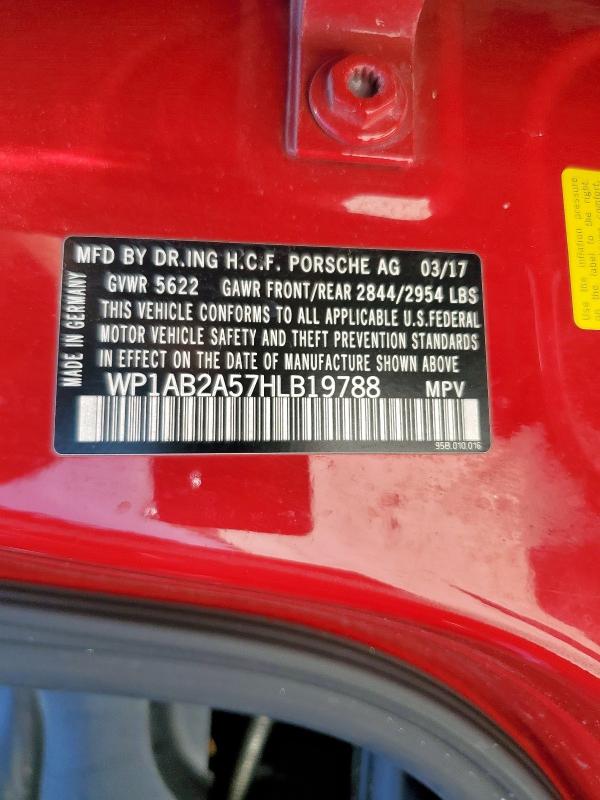 WP1AB2A57HLB19788 Porsche MACAN S