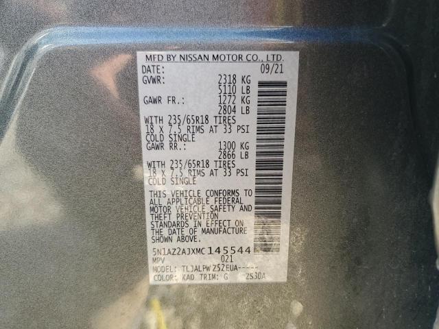 5N1AZ2AJXMC145544 Nissan 2021