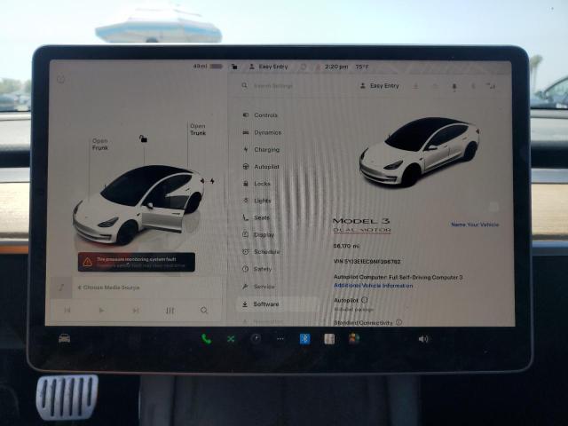 5YJ3E1EC9NF296782 Tesla 2022